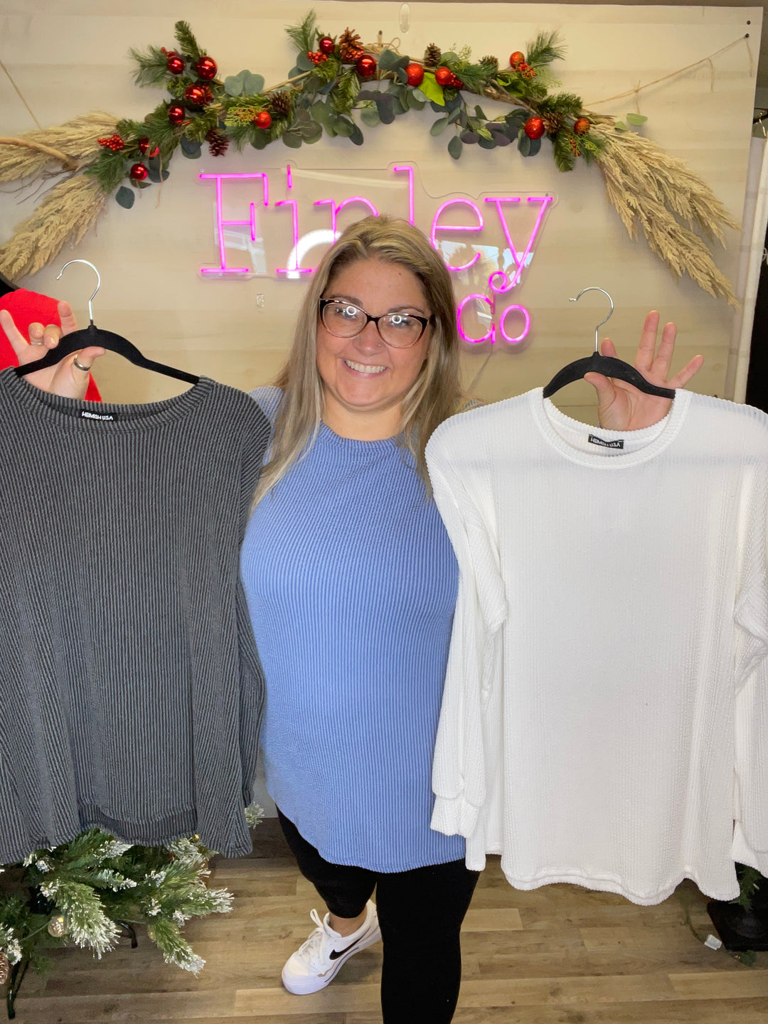 Long Sleeve Ribbed Top