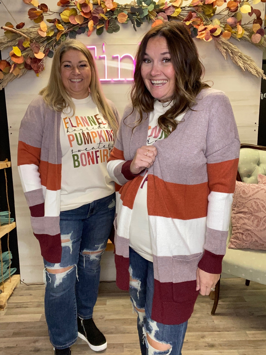 Fall Multi Color Cardigan