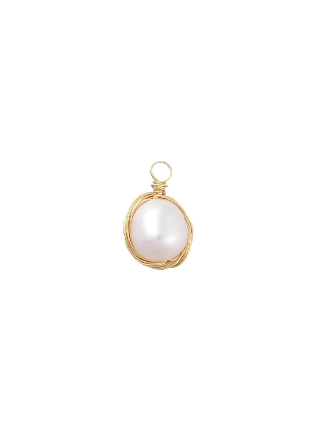 Gold Baroque Pearl Charm