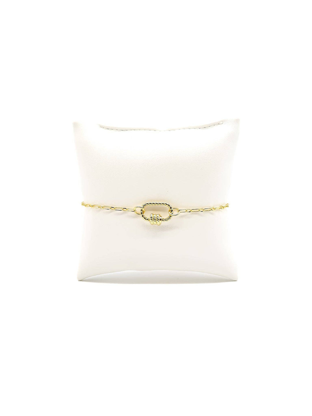 Gold Madilyn Charm Bracelet with Small Bella Carabiner