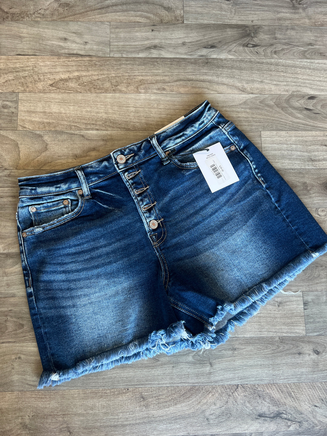 Zenana Button Fly Denim Shorts