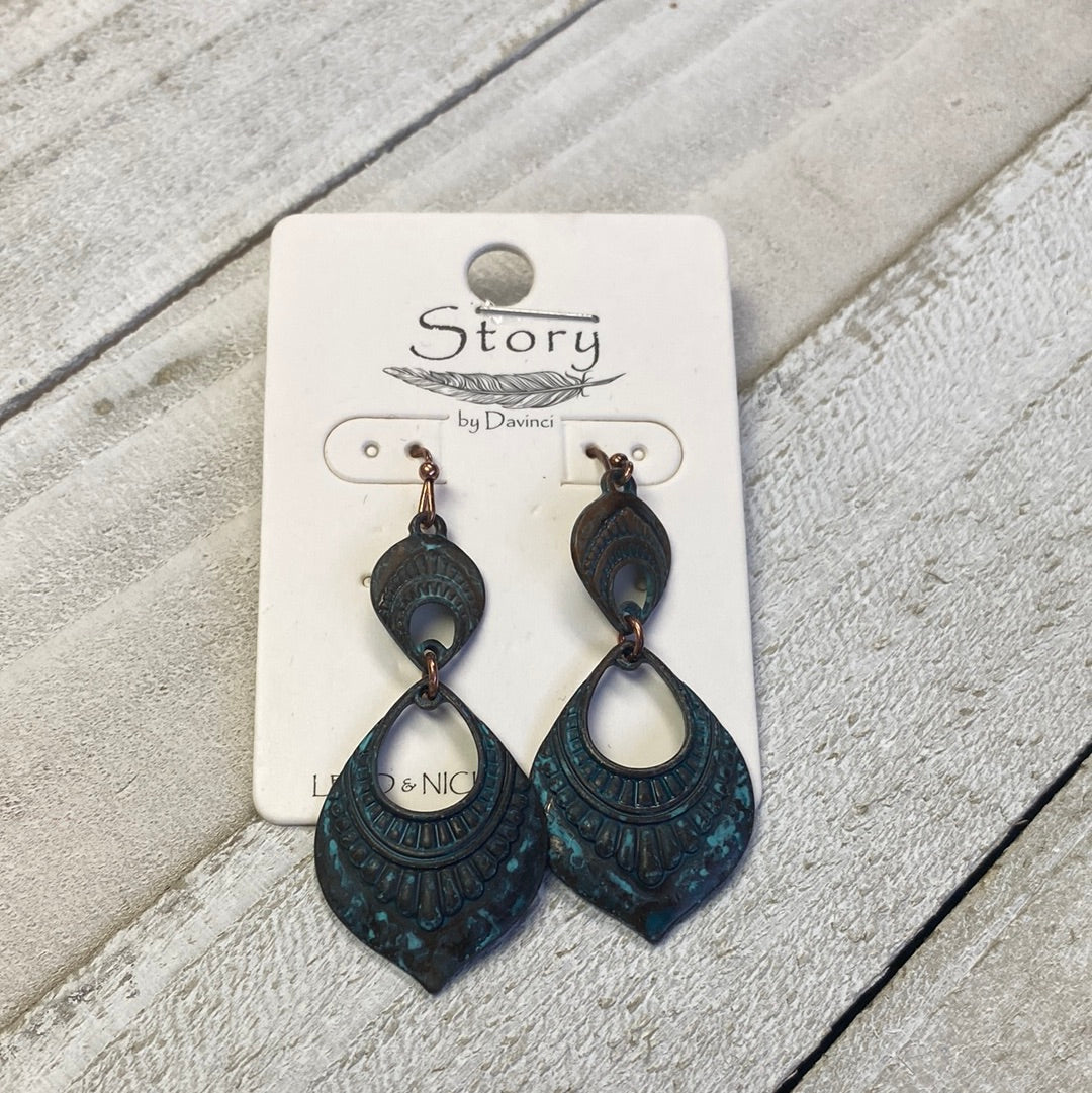 Patina Drop Earrings