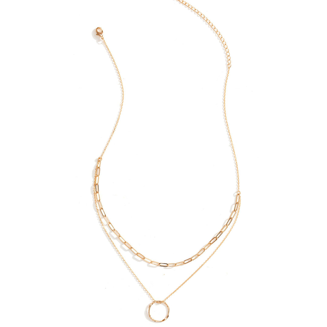 Double Necklace with Circle