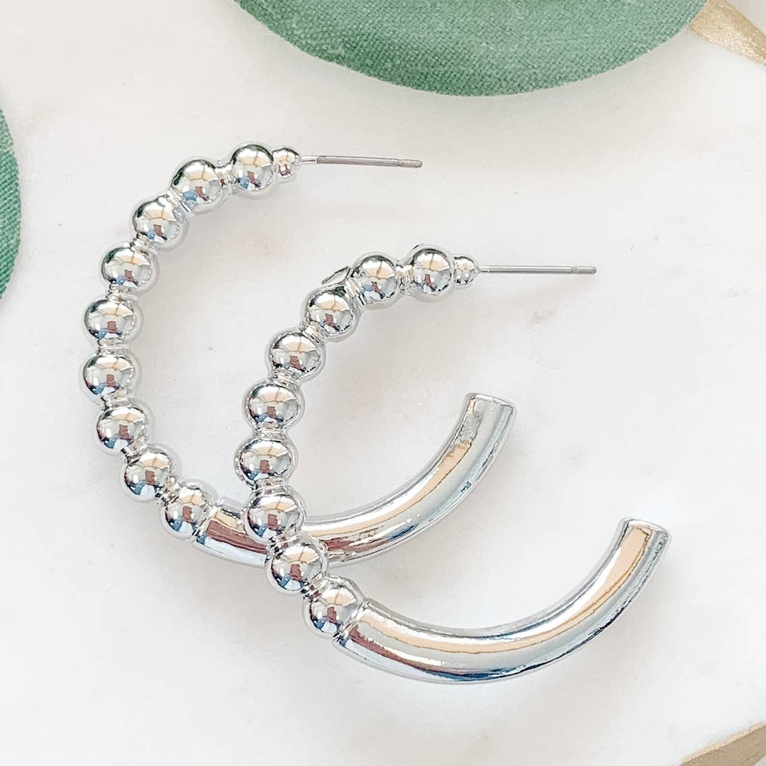 Metal Hoop Earrings