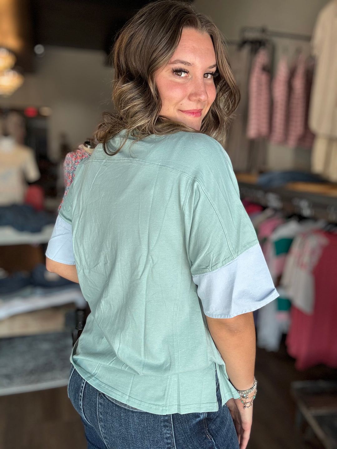 Star Patched Oversize Tee