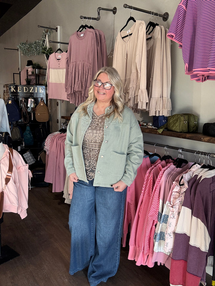 Judy Blue Wide Leg Drawstring Jeans