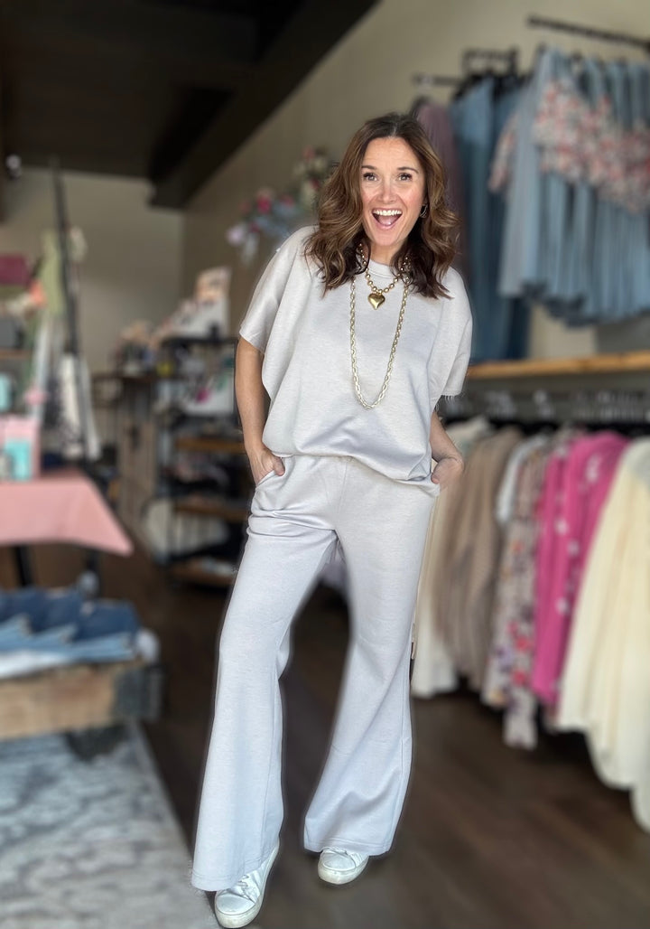 Poncho Top & Bell Bottom Lounge Set