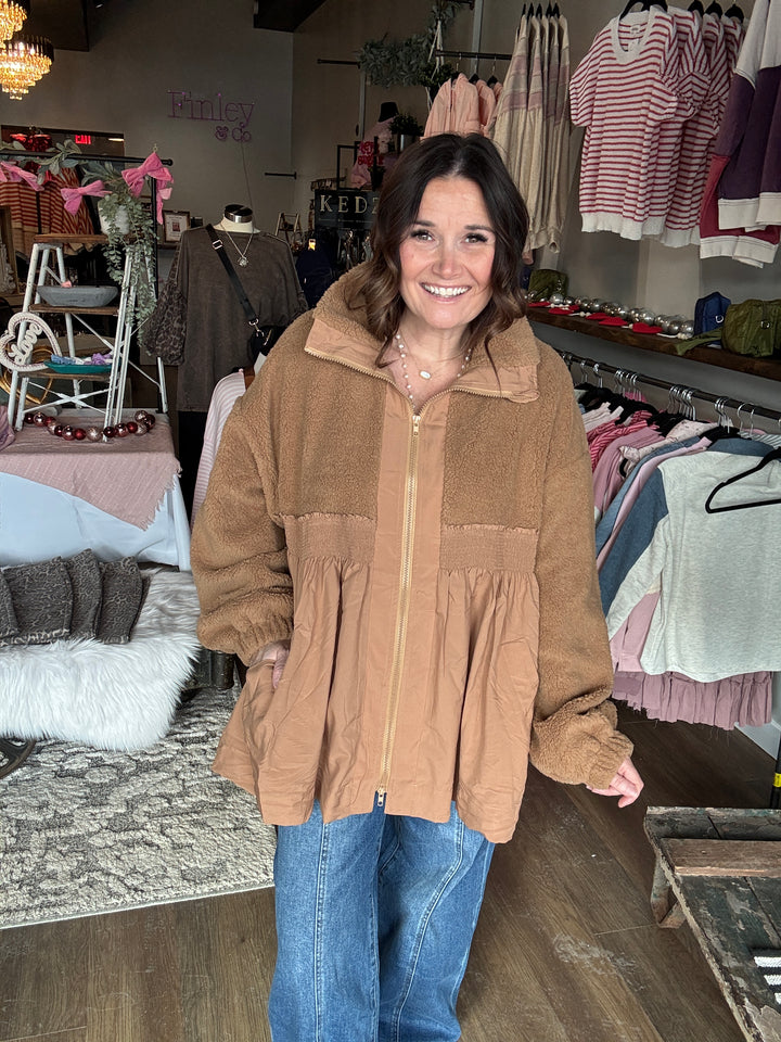 Honey Fleece Babydoll Jacket