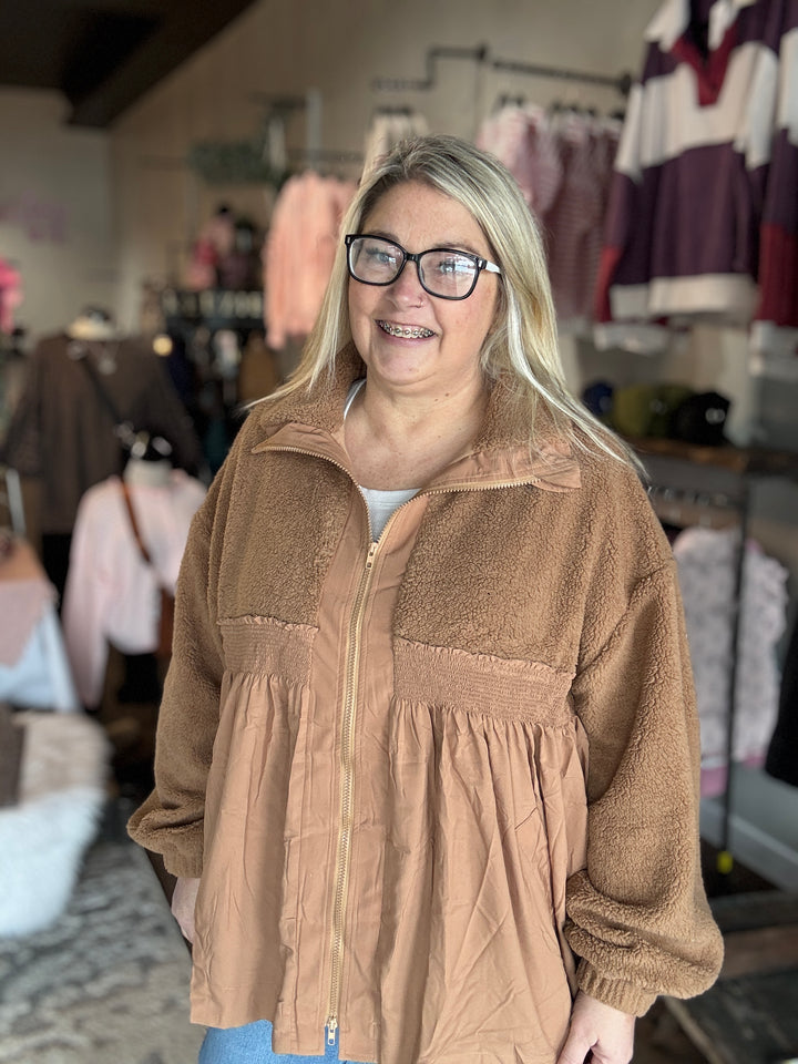 Honey Fleece Babydoll Jacket
