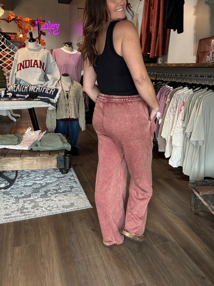 Autumn Breeze Wide Leg Sweatpants