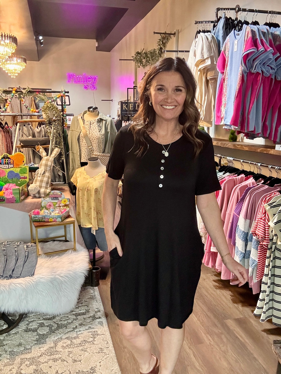 Spring Break Black Dress