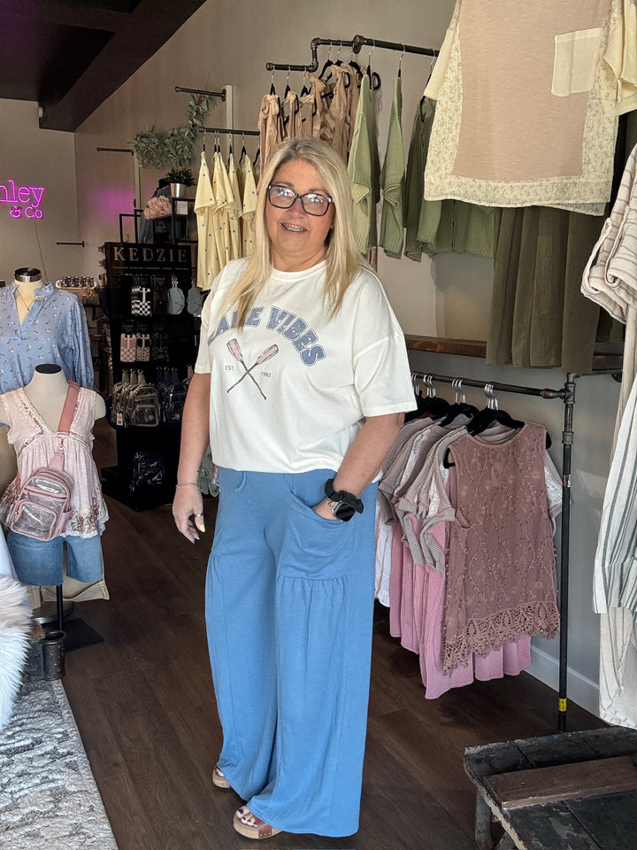 Boho Wide Leg Comfy Knit Pants