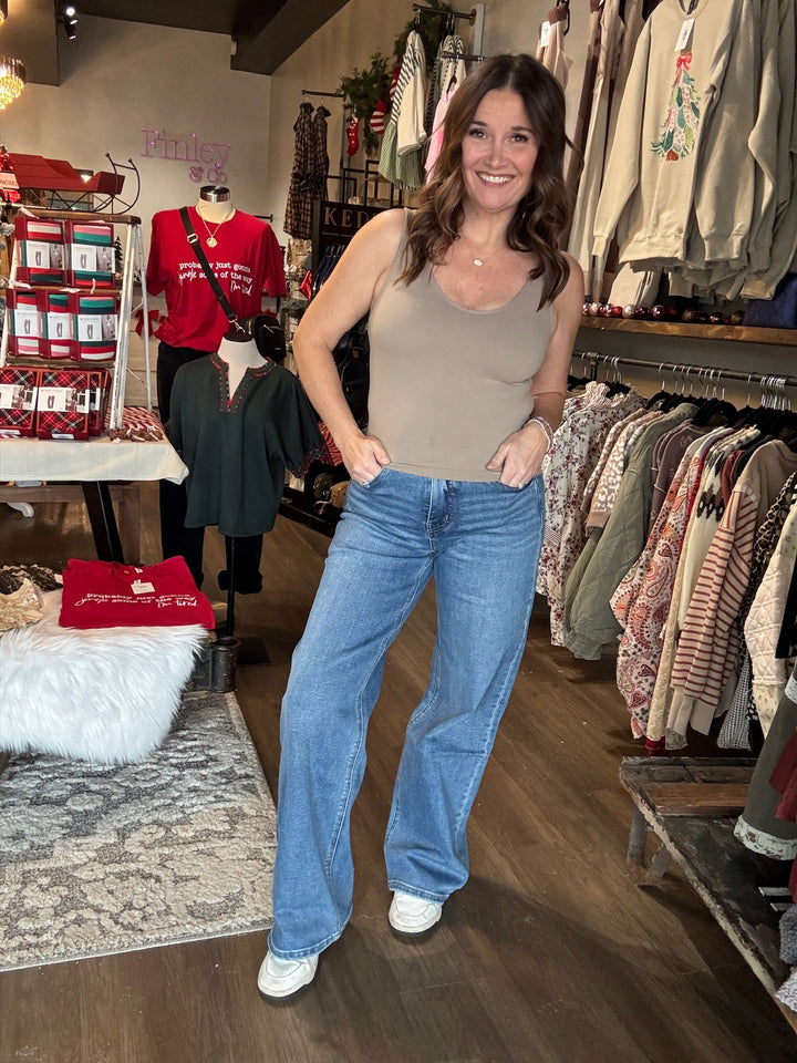 Lovervet Tummy Control Super High Rise Baggy Jeans