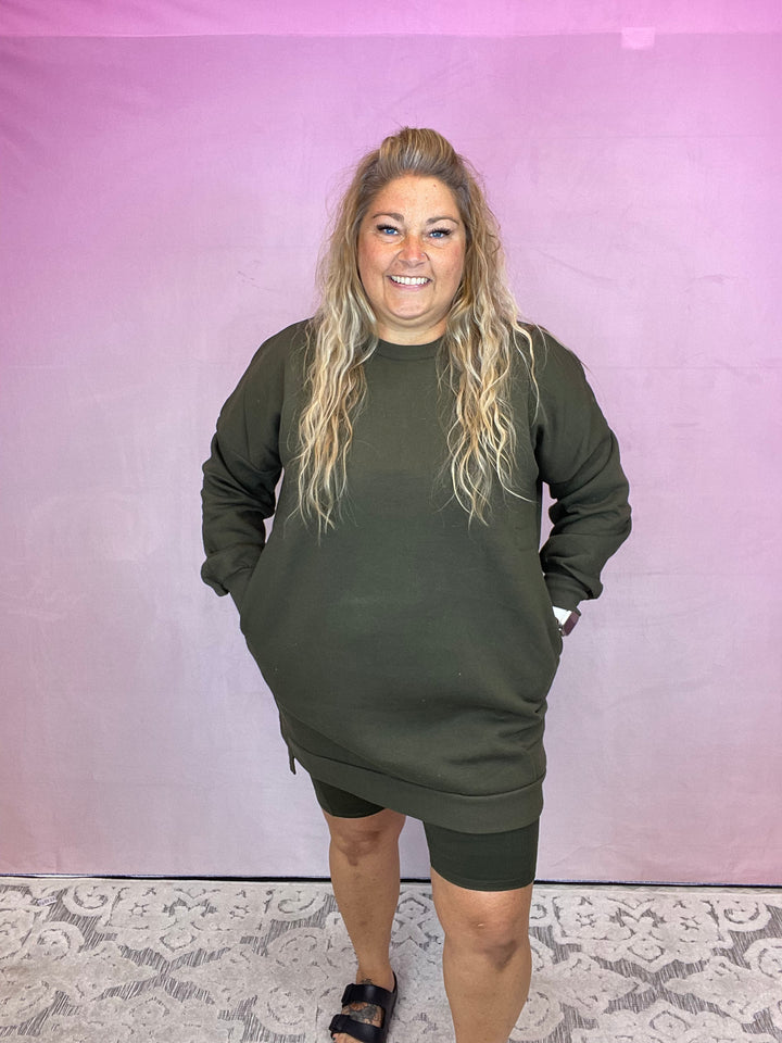 Fall Sweatshirt Dress
