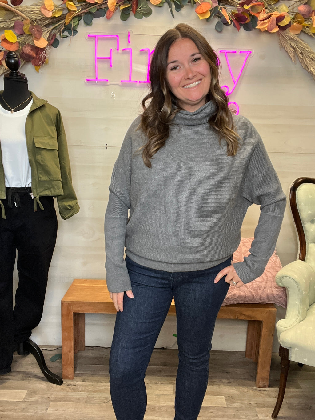 Mock Neck Essential Sweaters