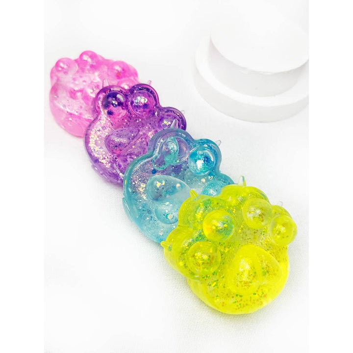Glitter Paw Squishy Toy
