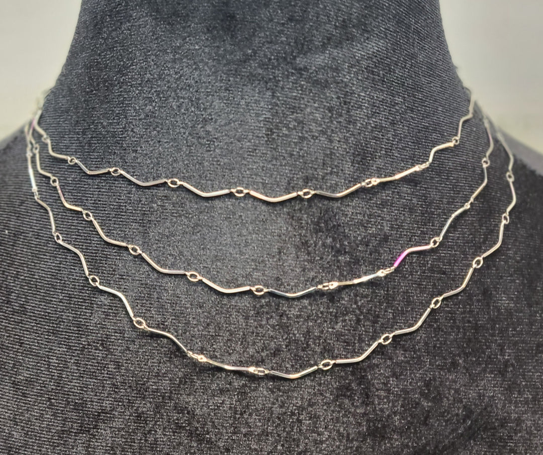 3  Layer Silver Necklace