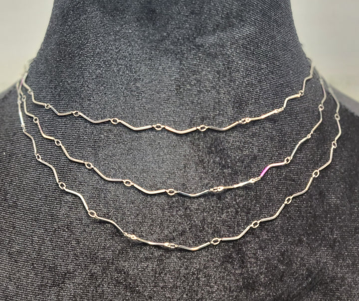 3  Layer Silver Necklace