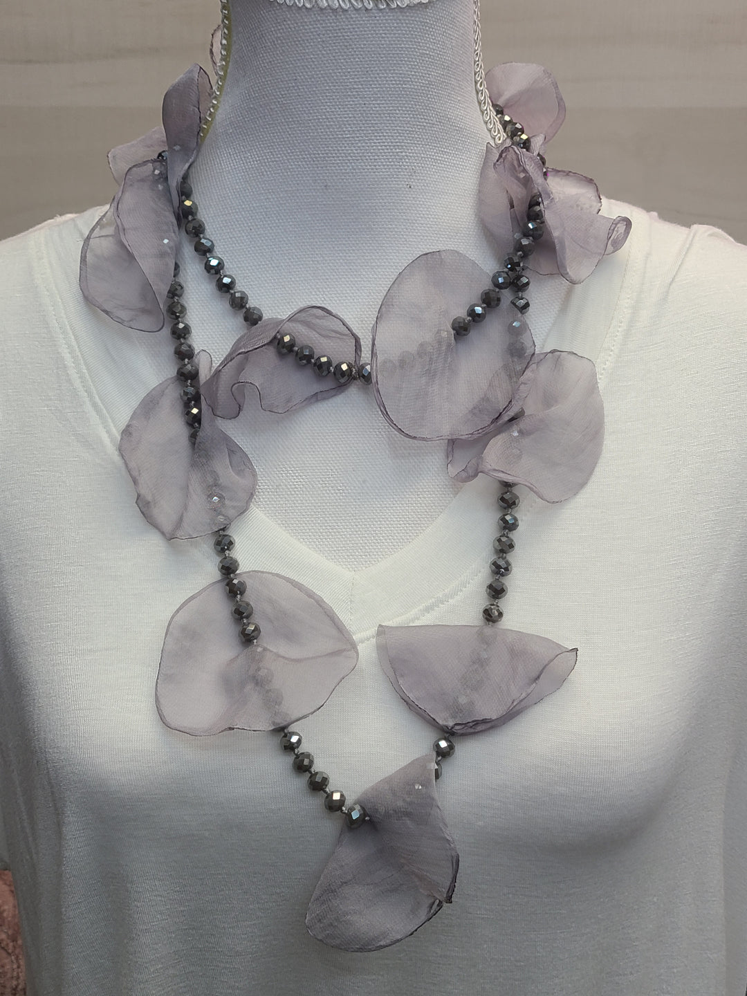Floral & Bead Necklace