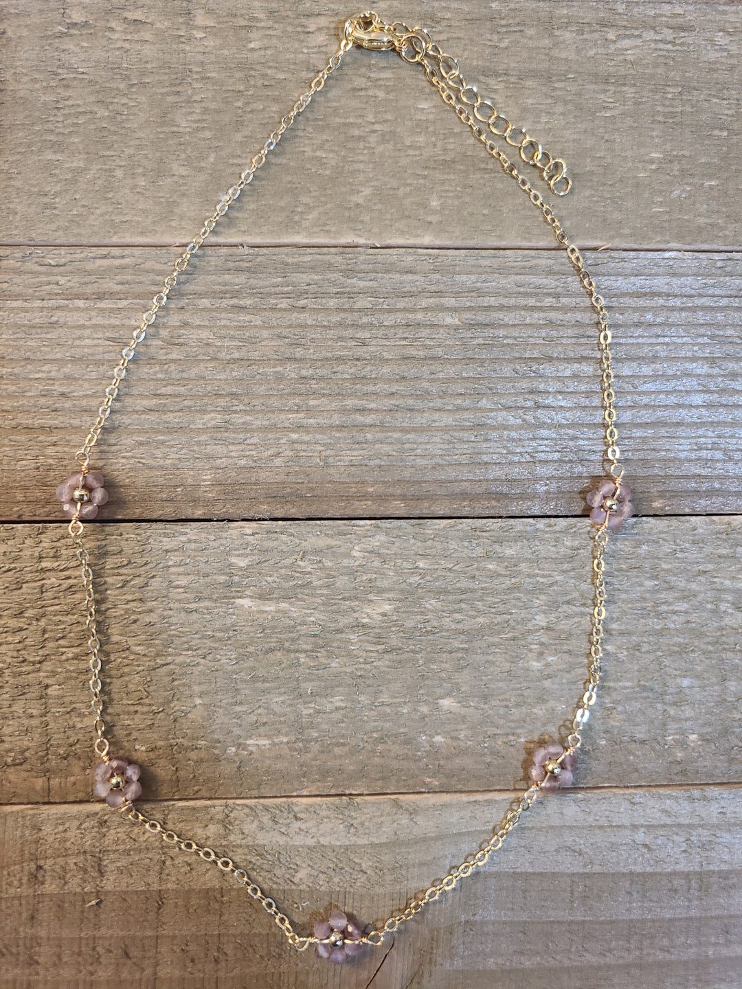 Pink Flower Necklace