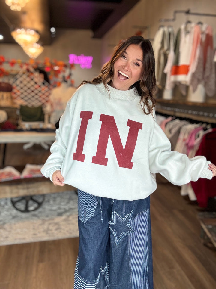 Reversible Indiana Mock Neck Sweatshirt