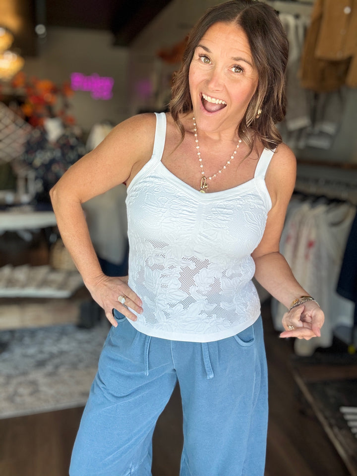 Floral Darling Lace Tank