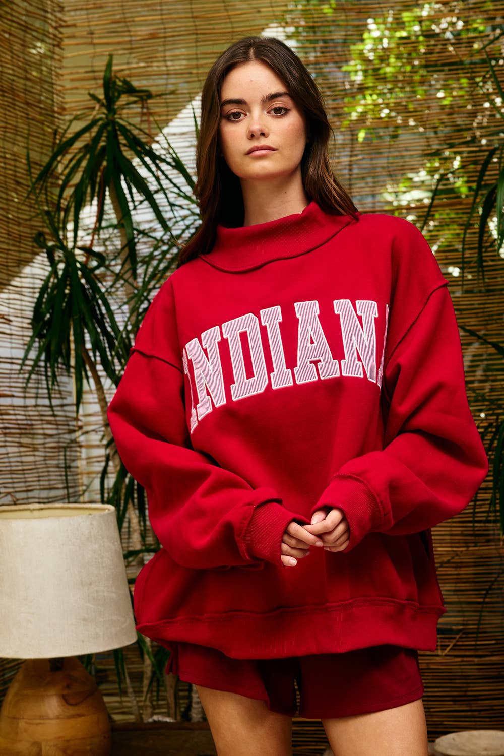 IT2594E-INDIANA1 | 'INDIANA' Stripe Embroidered Sweatshirt