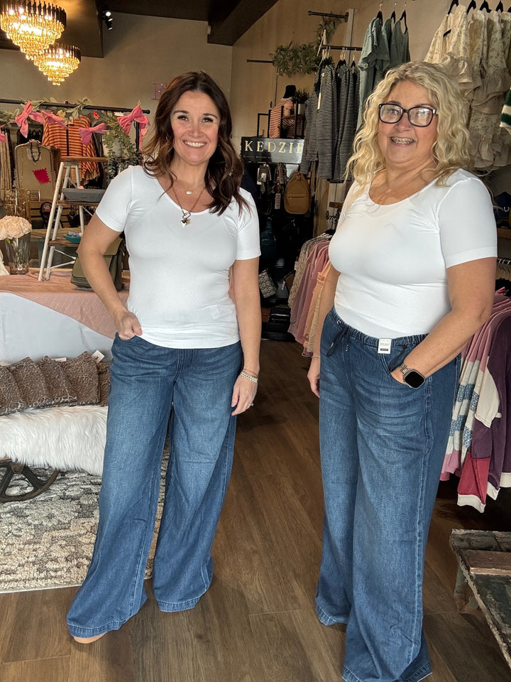 Seamless Reversible Short Sleeve Top