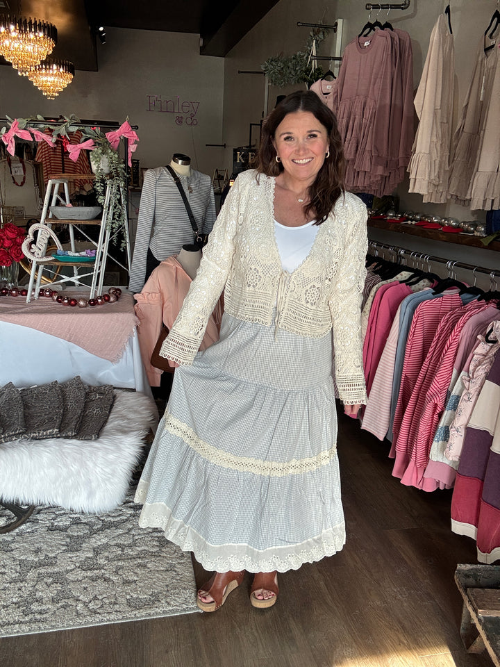 Spring Sunday Brunch Midi Skirt