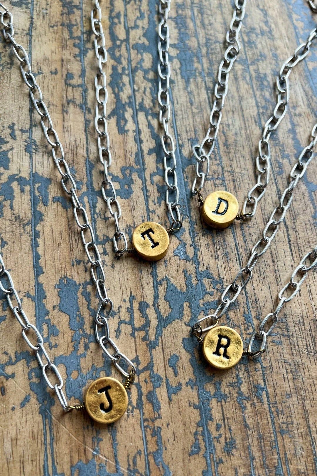 Circle Initial Pendant Necklace