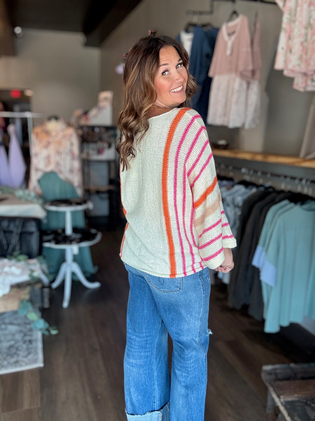 Striped Knitted Summer Sweater