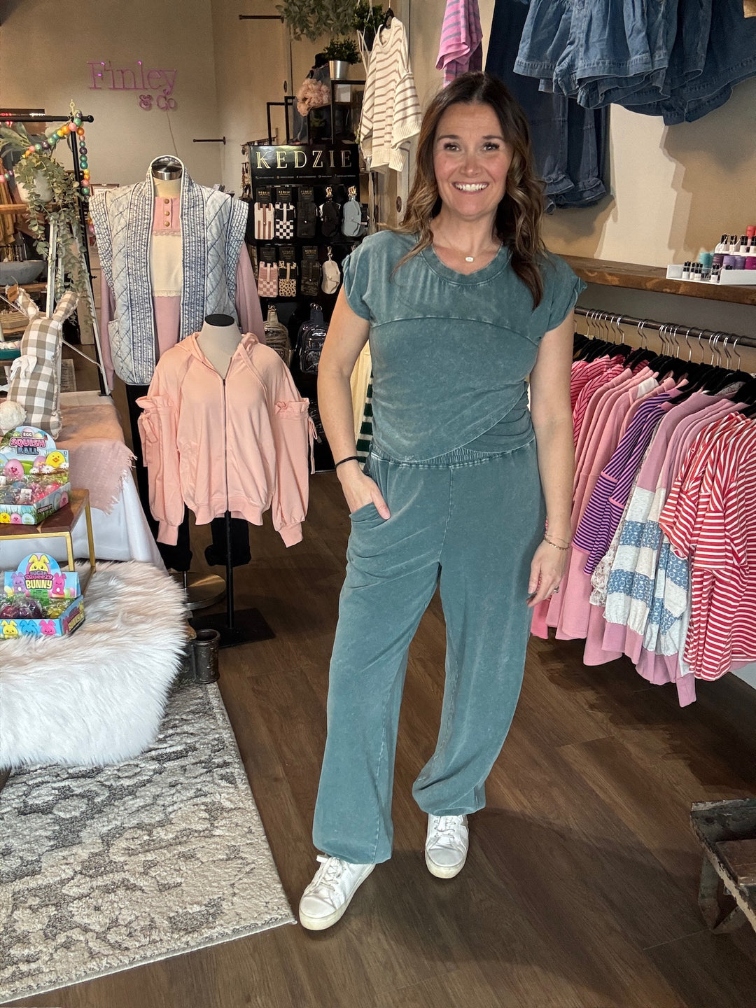 Spring Dark Teal Lounge Set