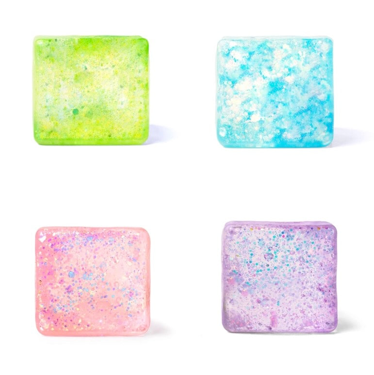Squishy Glitter Cubes
