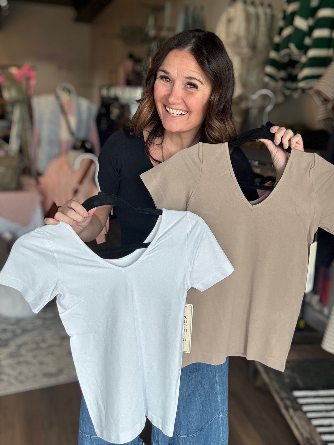 Seamless Reversible Short Sleeve Top