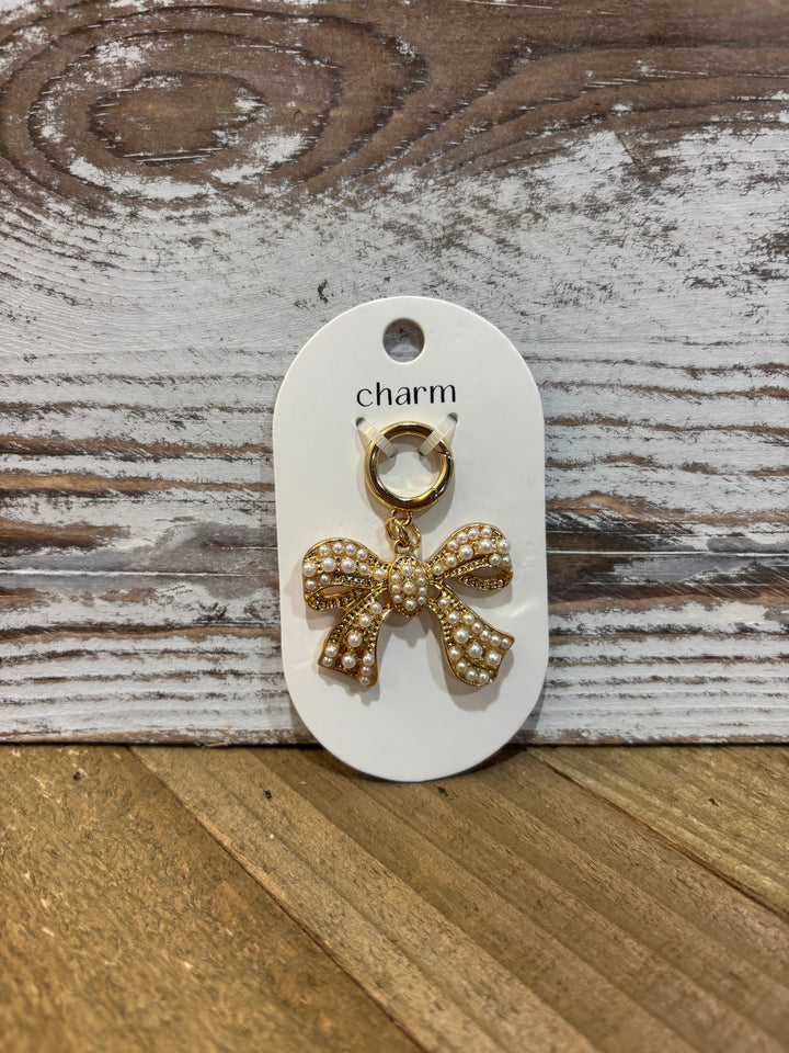 Gold Bow Bag Charm