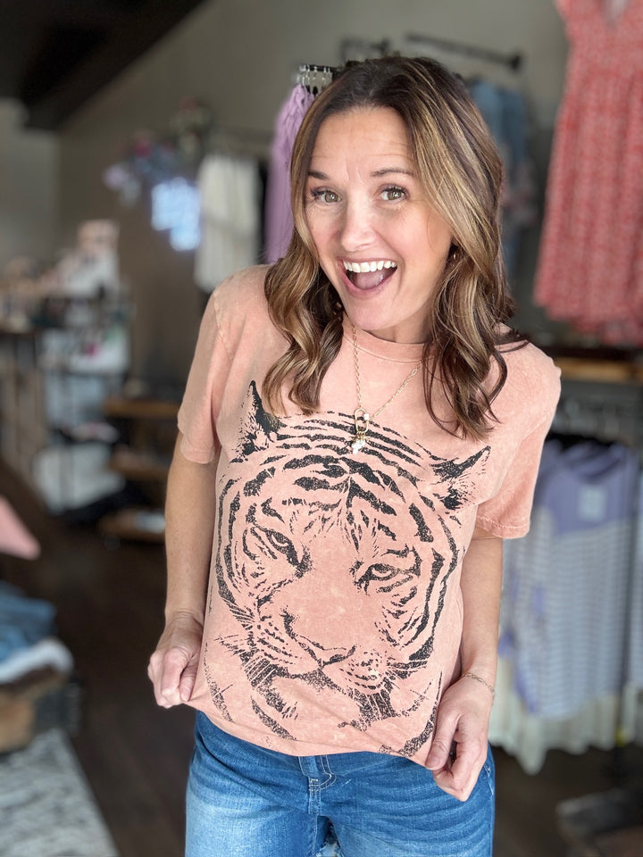 Tiger Face Graphic Tee