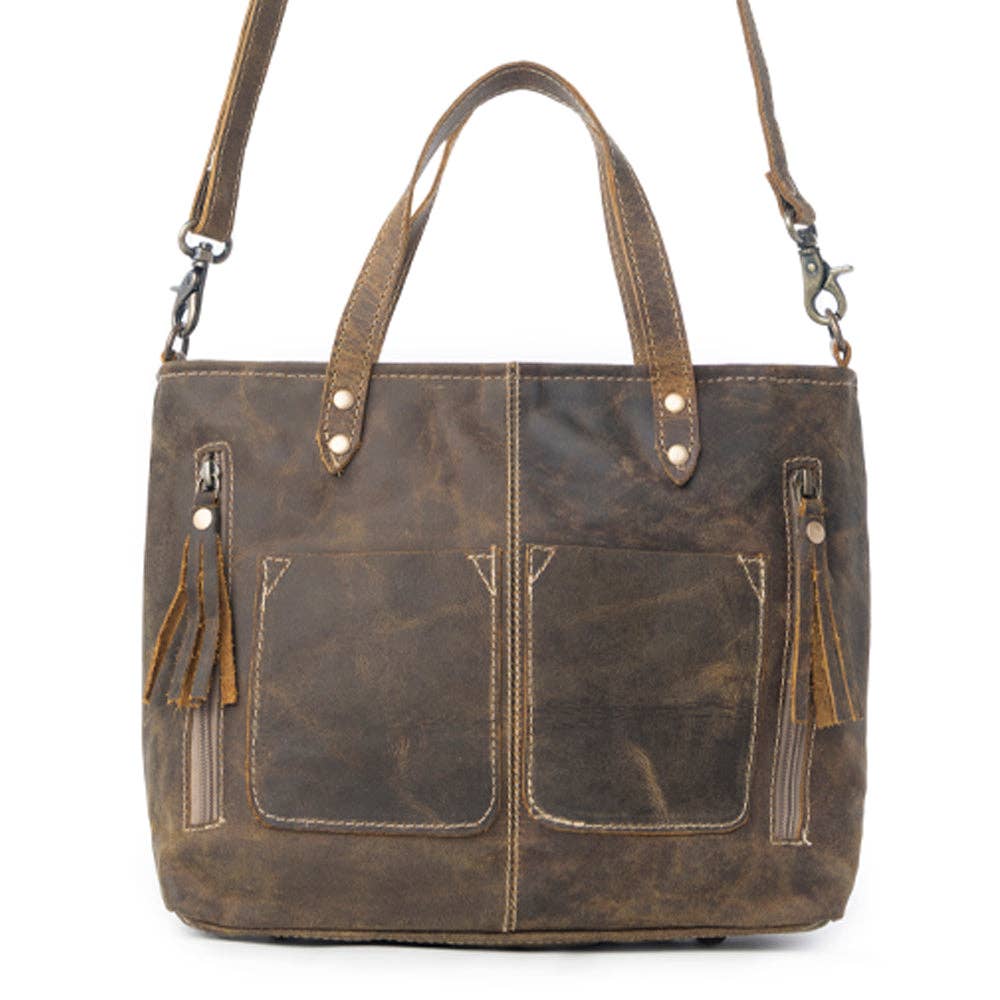 Leather Bag & Wallet Duo