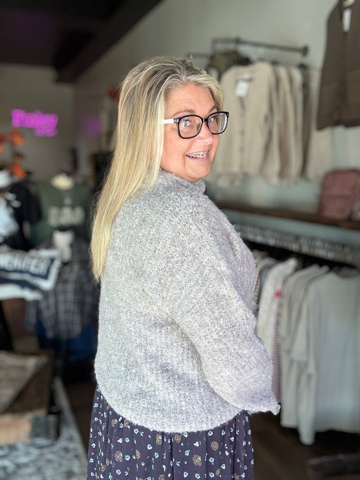Cozy Cloud Mock Neck Sweater