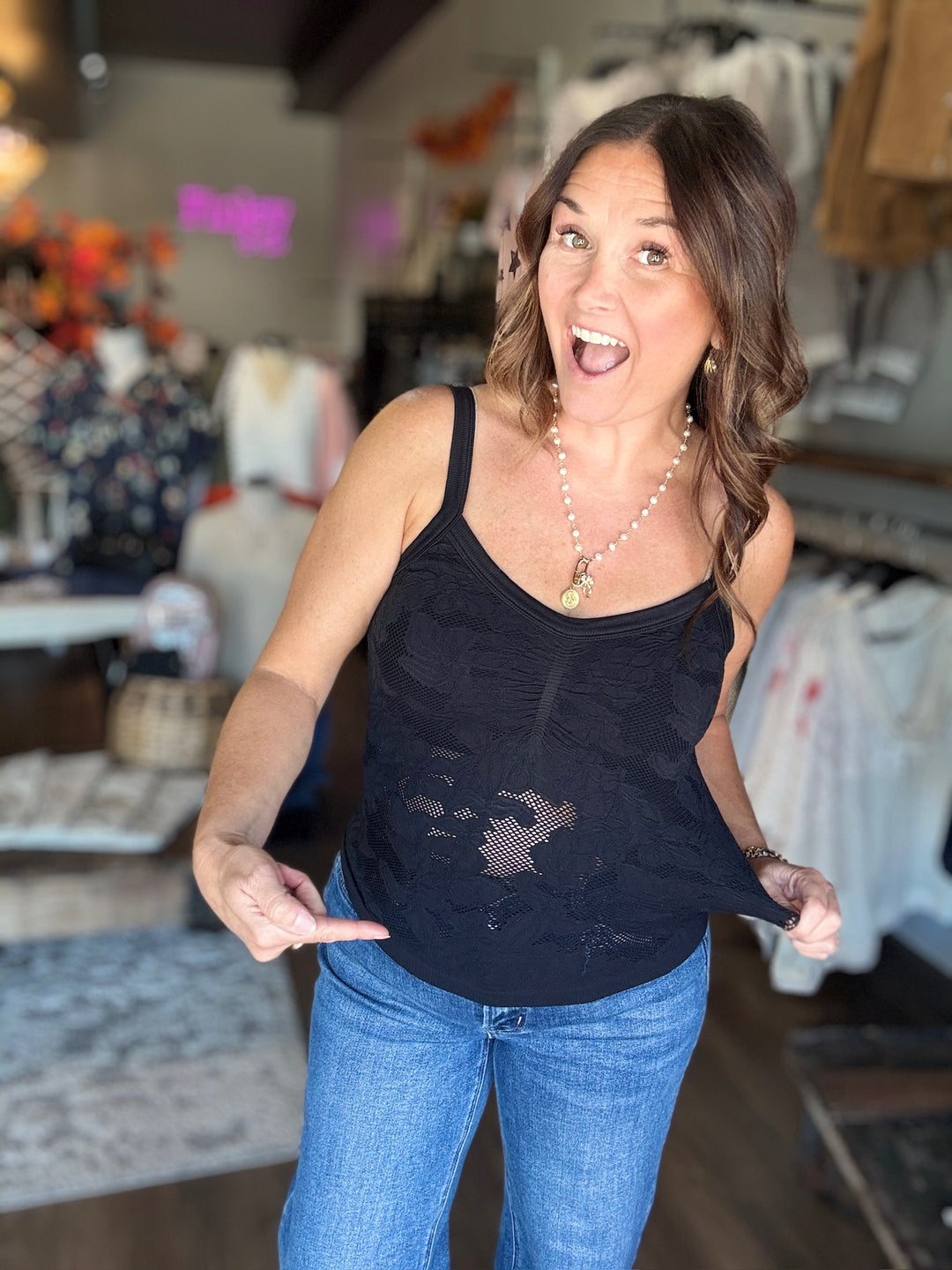 Floral Darling Lace Tank