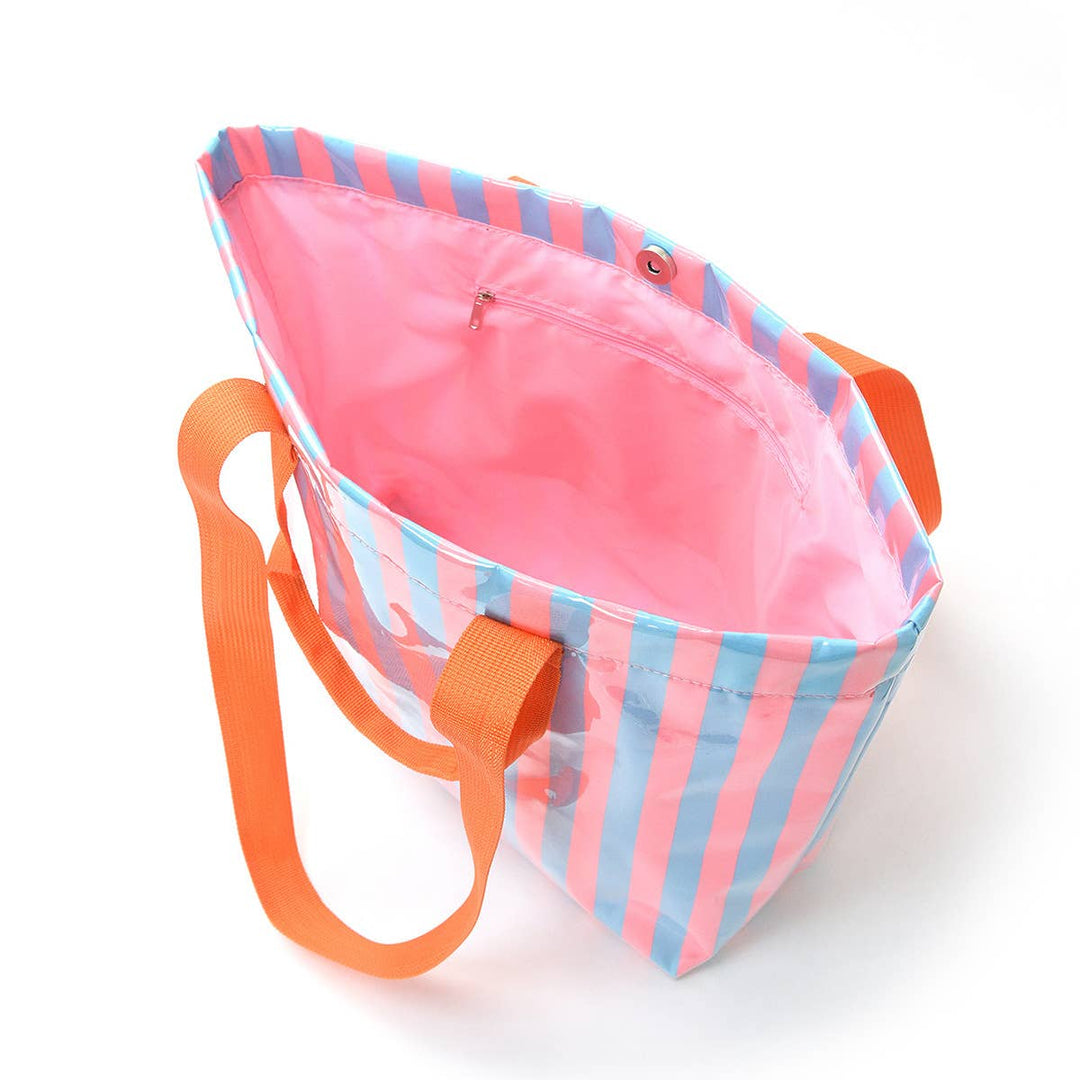 Striped Waterproof Beach Bag