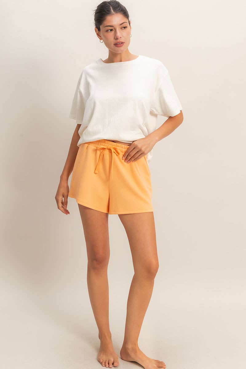 Drawstring Waist Shorts