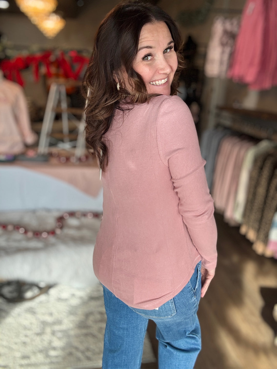 Knit Long Sleeve Tee