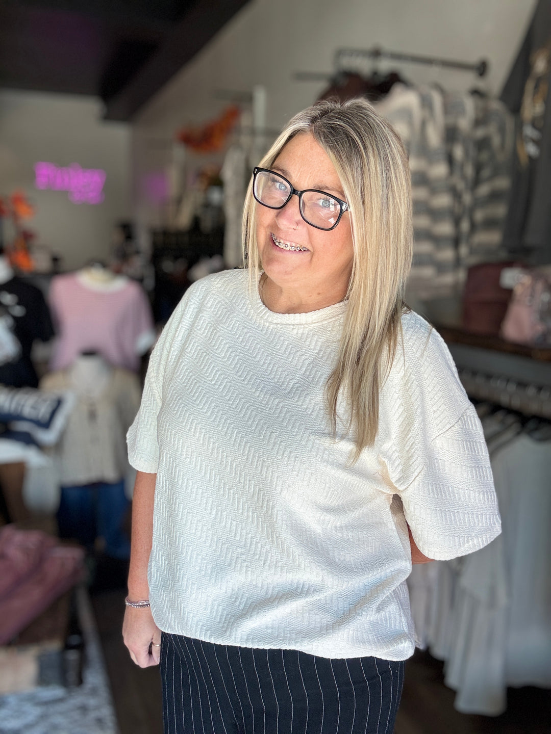 Crisp & Cozy Textured Tee