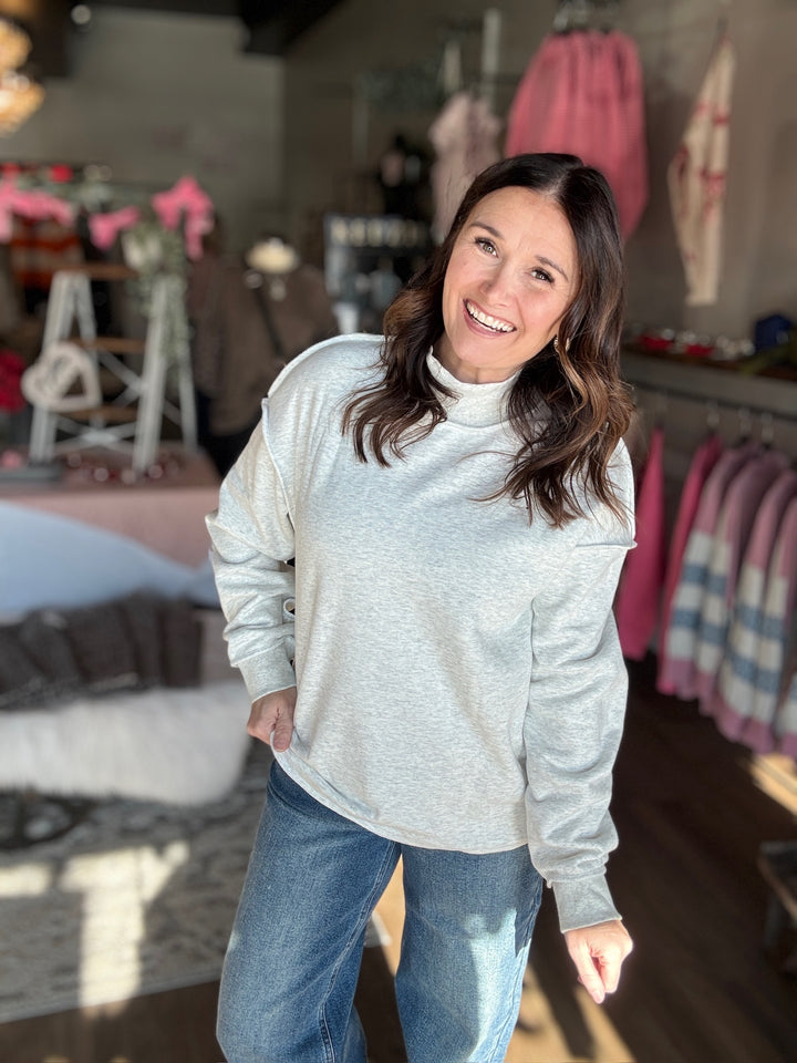 Chill Mode Mock Neck Sweatshirt