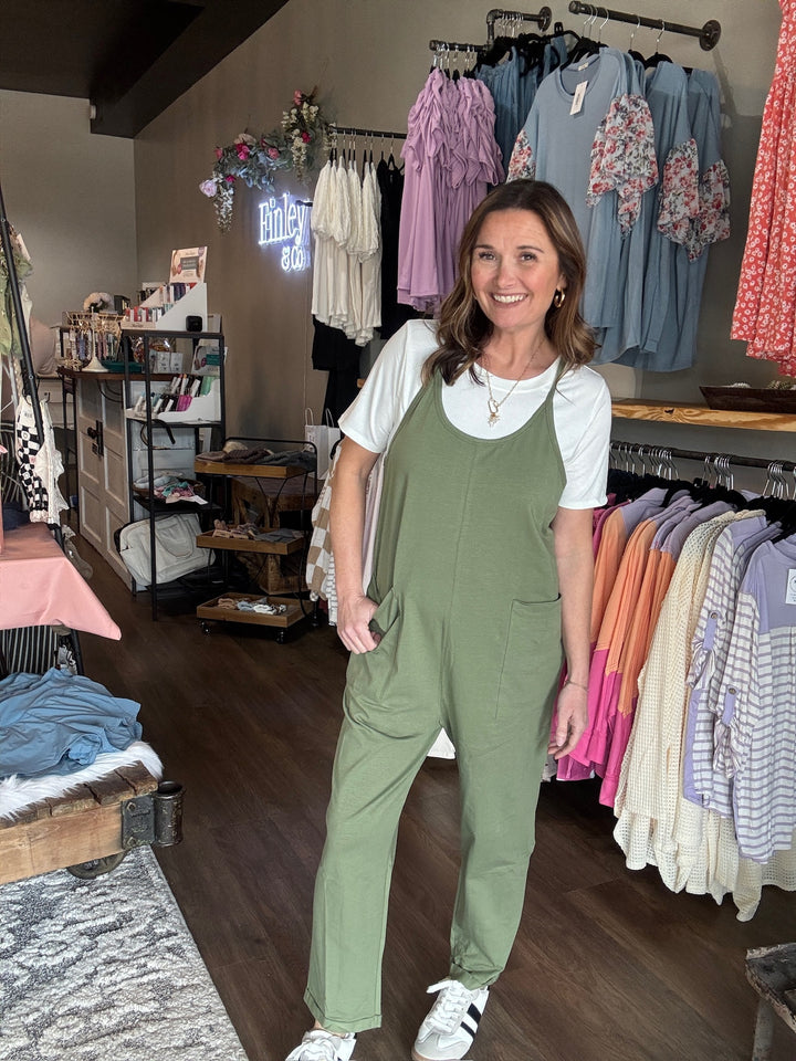 Drop Cotton Jumpsuit