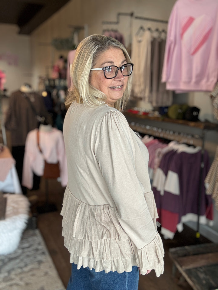 Seaside Soft Tiered Cardigan