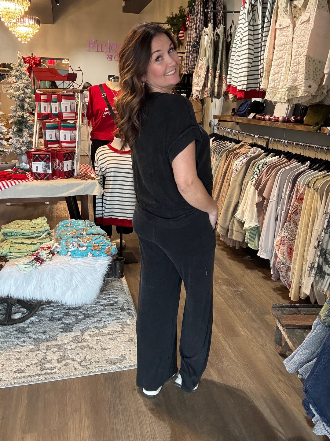 Mineral Wash Ribbed Lounge Set