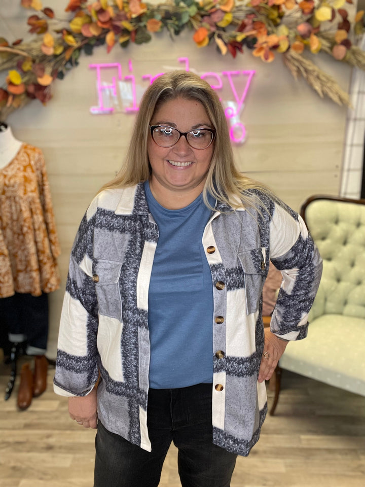 Casual Plaid Shacket