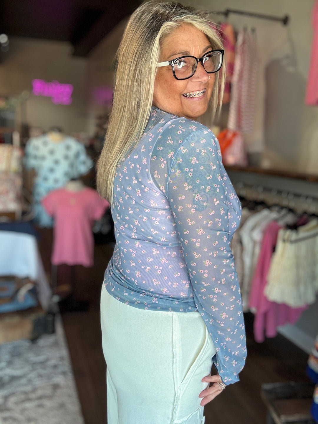 Garden Party Mesh Top