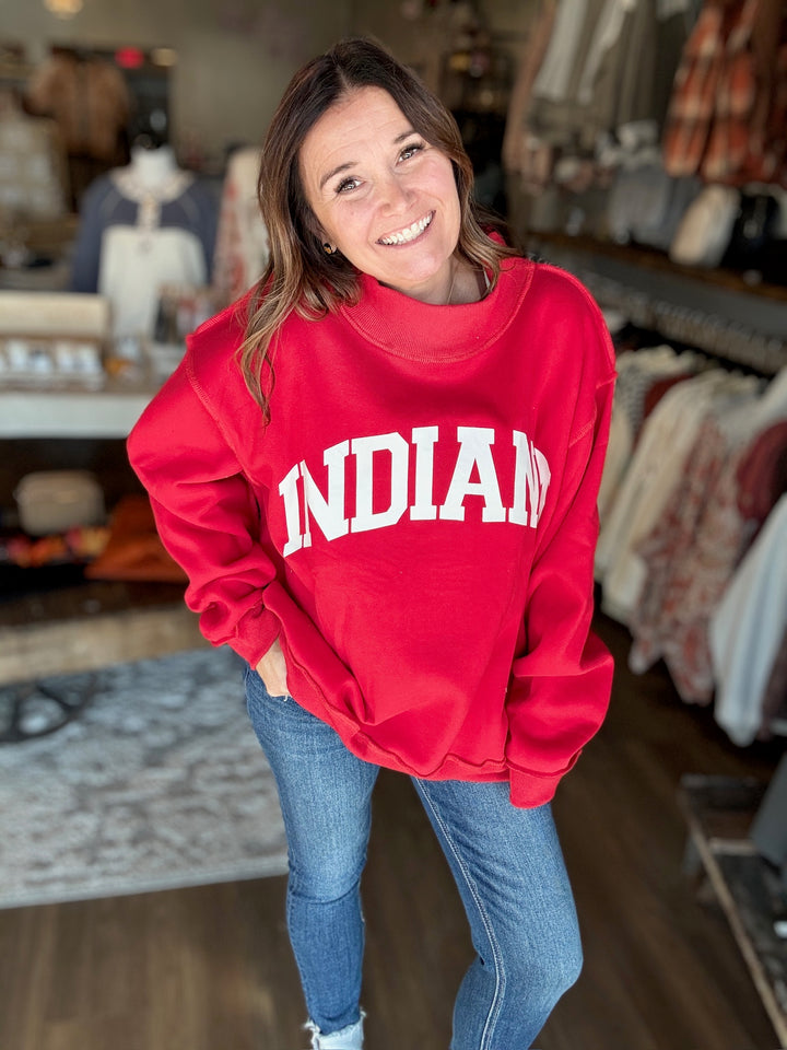 Indiana Red Reversible Sweatshirt